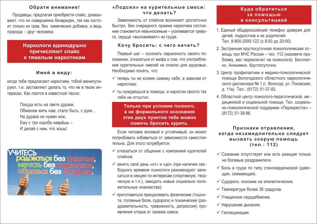 Евробуклет Осторожно Спайс оборотная сторона42242597v11